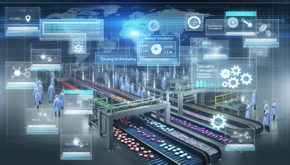 Real-time Tracking and Tracing for Scheduling Visibility in Pharmaceutical Manufacturing