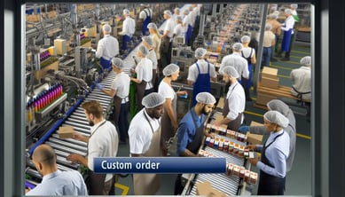 Optimizing Custom Order Production Scheduling in Food and Beverage Manufacturing