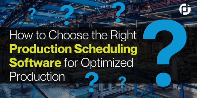 Production scheduling software